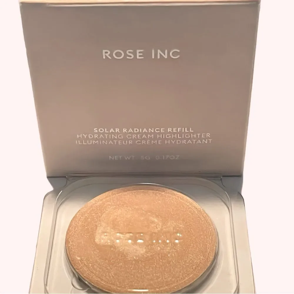 ROSE INC SOLAR RADIANCE REFILLS HYDRATING CREAM HIGHLIGHTER GLANCING + PRISMATIC
